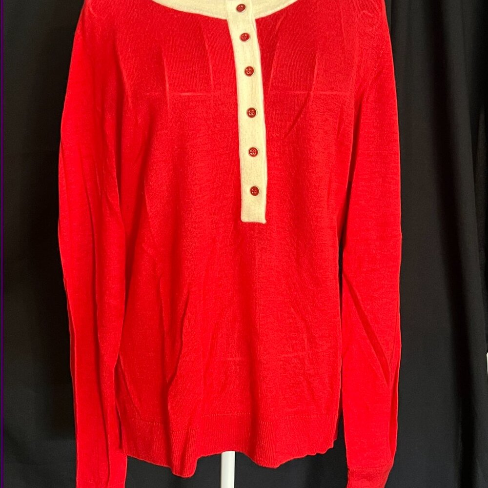 Talbots Red Cashmere Sweater